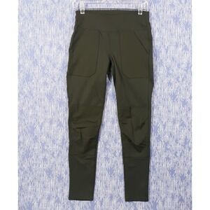 Carhartt Force Fitted Lightweight Utility Leggings Womens XS Green Nylon Blend